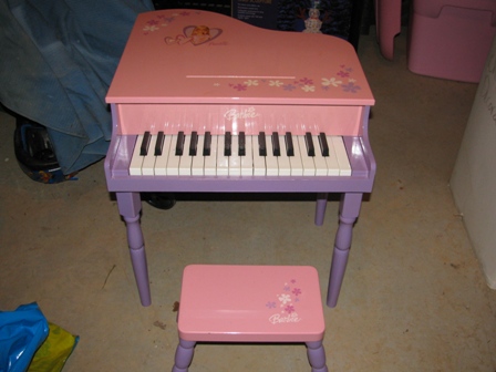 barbie piano toy