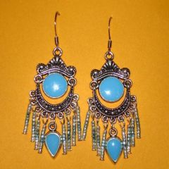 Turquoise Pendant Earrings