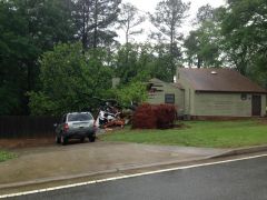 house damaged in storm