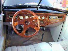 Cool interior of a car at Dallas Classic Rides show in 2000