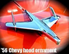 56 Chevy hood ornament
